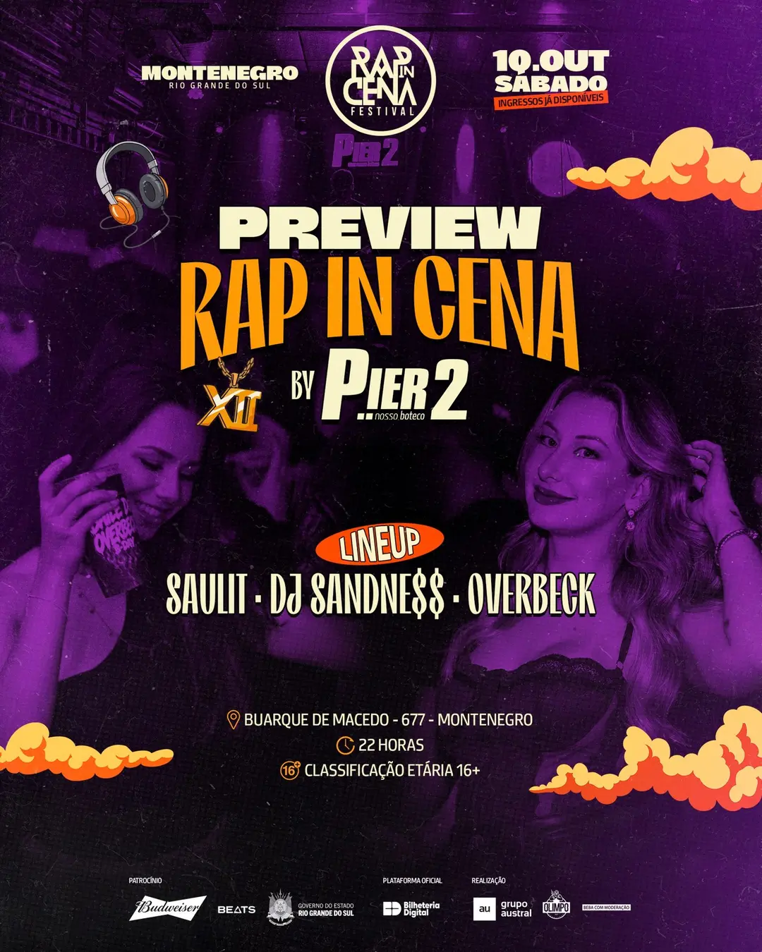 Flyer de Saulit, Overbeck e Sandrine