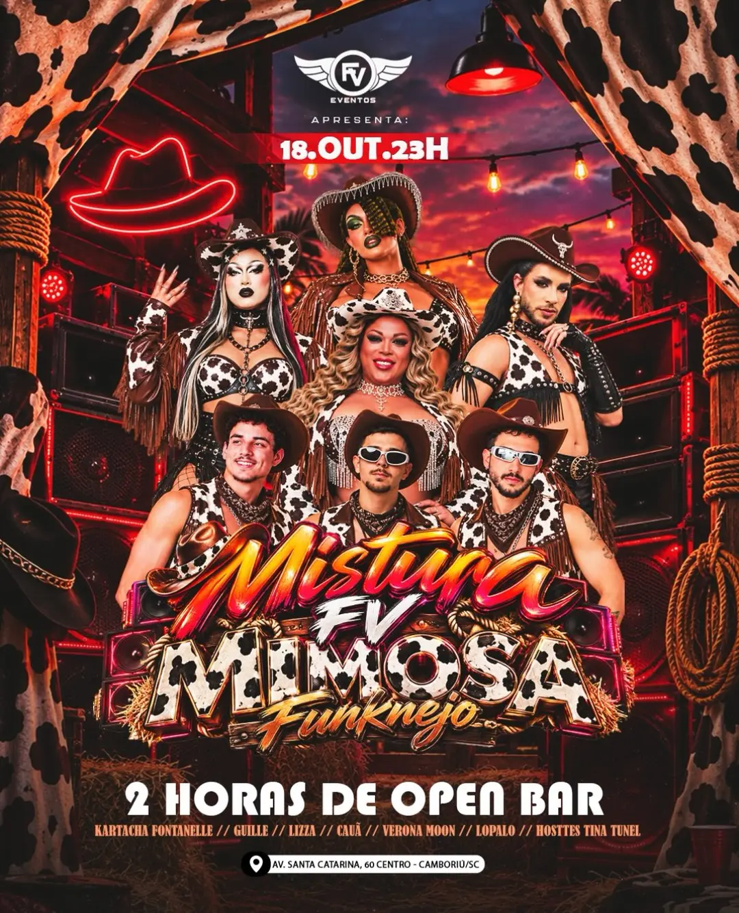 Flyer de Karttacha Fontanelle, Lizza e mais 5 artistas