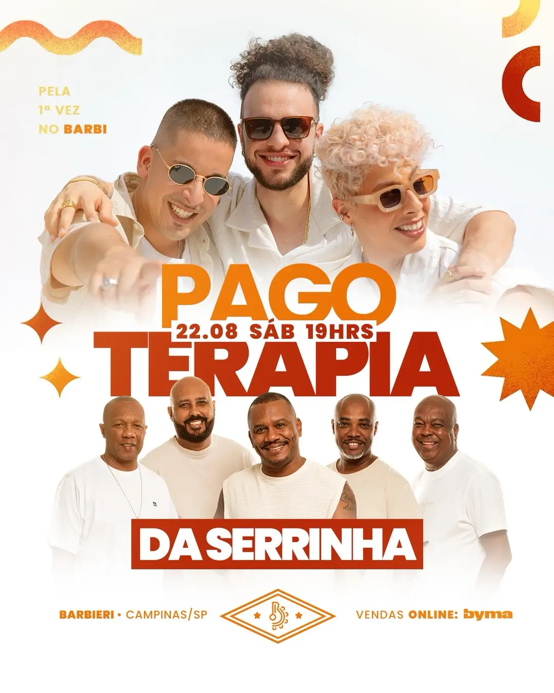 Flyer de Grupo da Serrinha e Pagoterapia