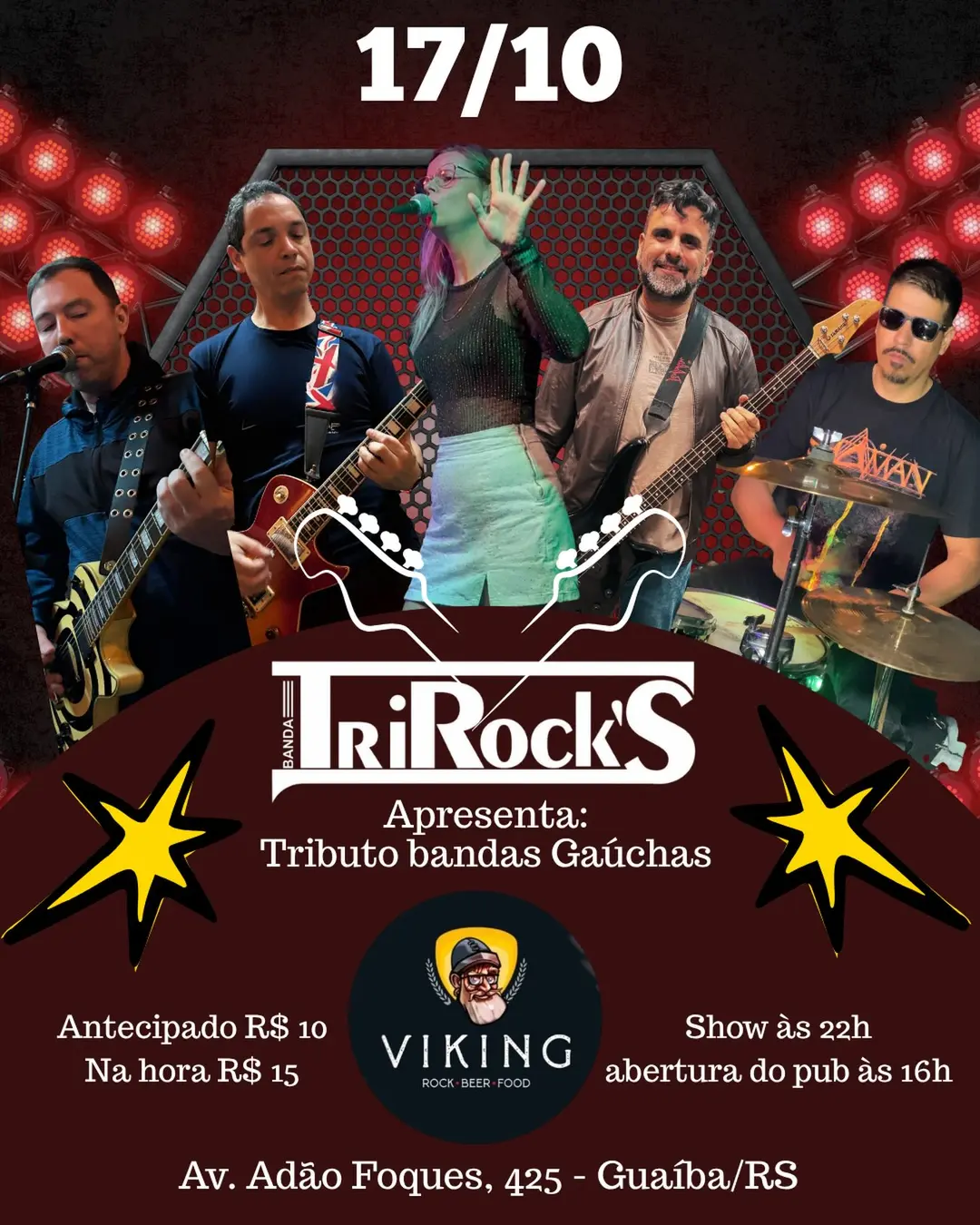 Flyer de Banda TriRock's