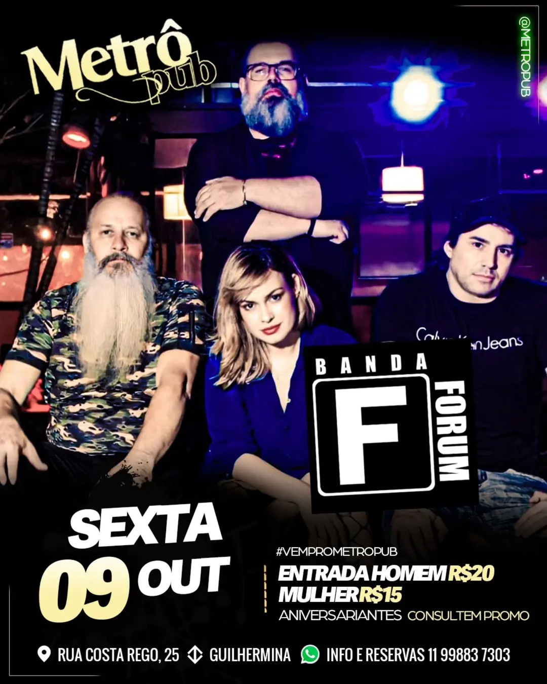 Flyer de Banda Forum