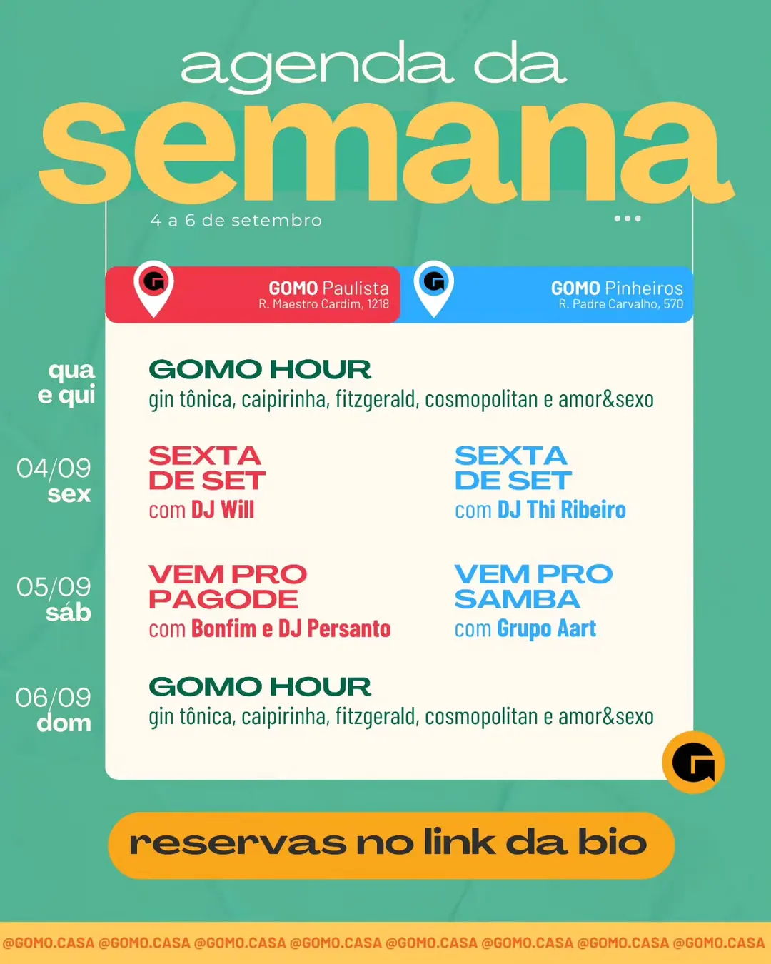 Flyer de Persanto, Pagode do Bonfim e Aart Grupo