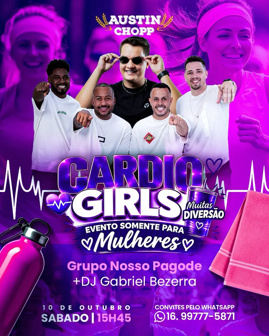 Flyer de Grupo Nosso Pagode e DJ Gabriel Bezerra
