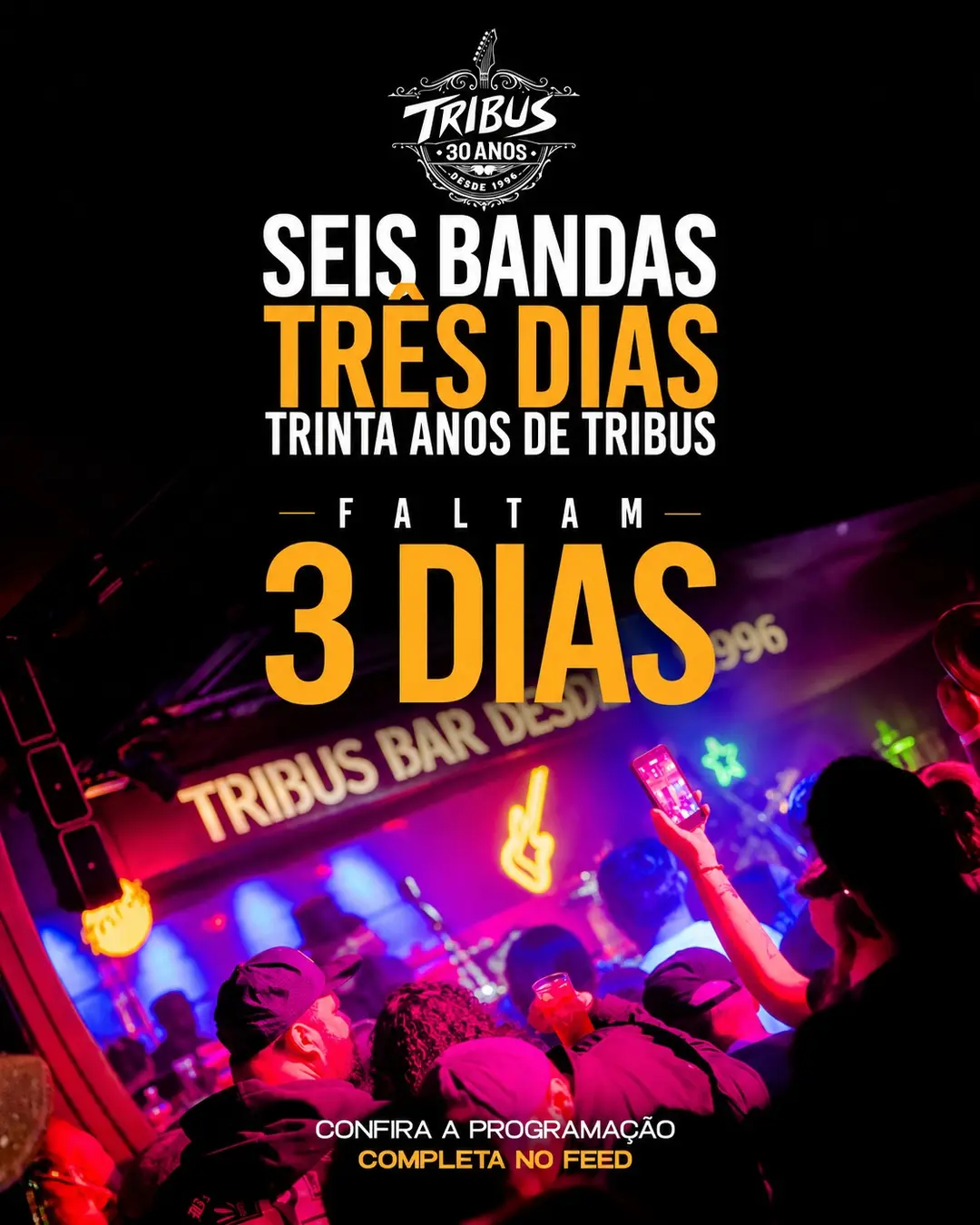 Flyer de Máquina Viva, Tempestade e mais 3 artistas