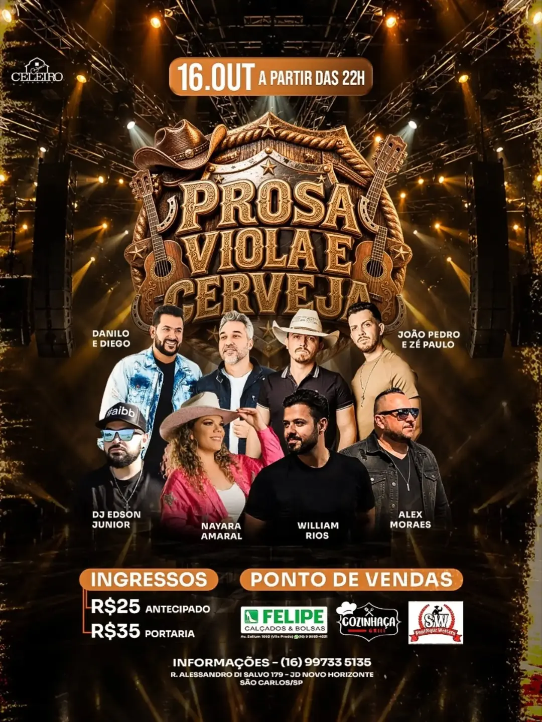 Flyer de João Pedro & Zé Paulo, Nayara Amaral e mais 4 artistas