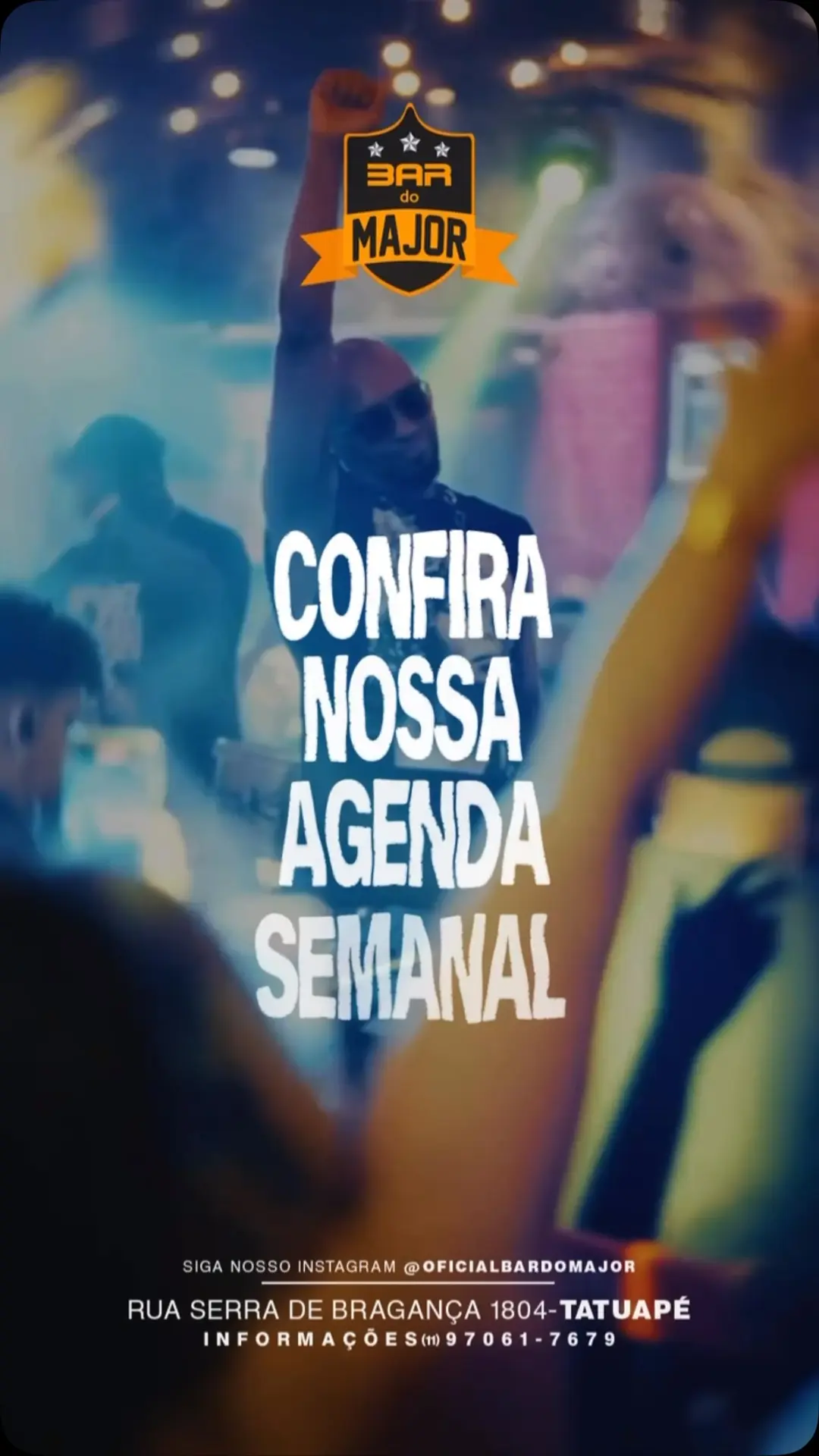 Flyer de Douglas Lemos, Paola Souza e Paula Souza