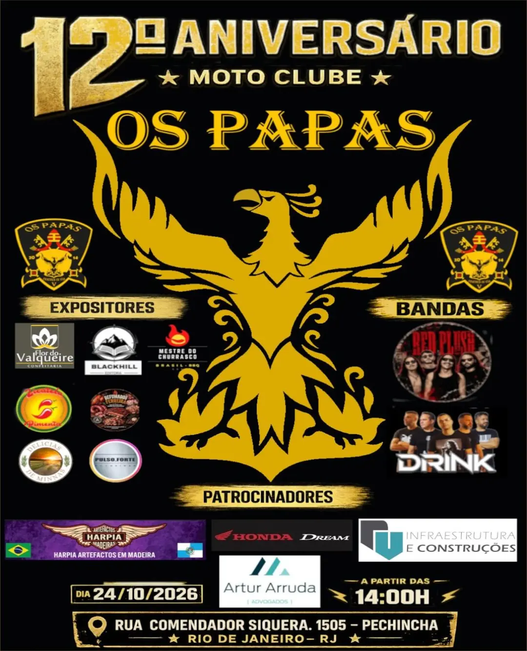 Flyer de MC Os Papas