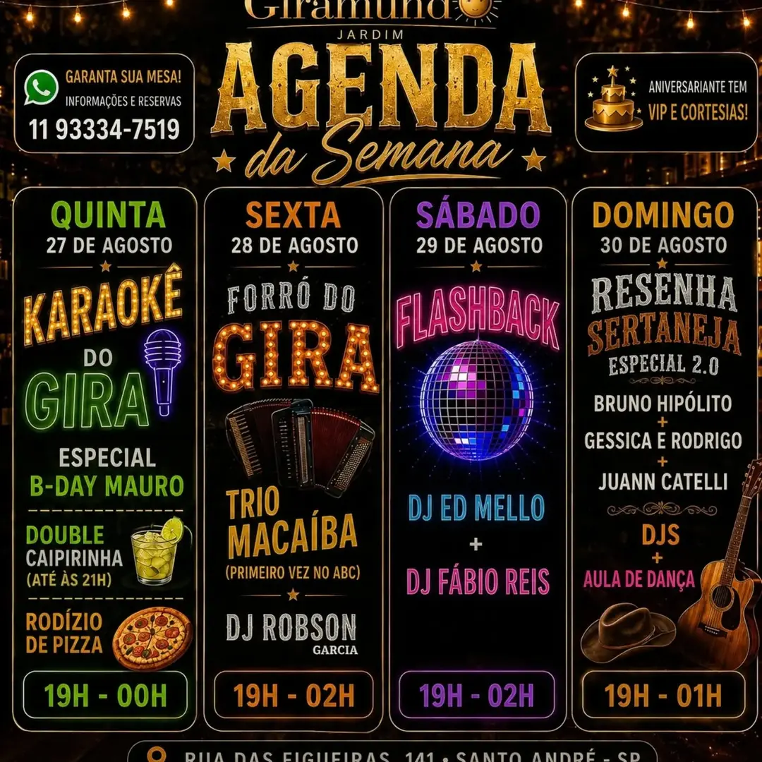Flyer de Trio Macaíba, DJ Robson e DJ Robson Garcia