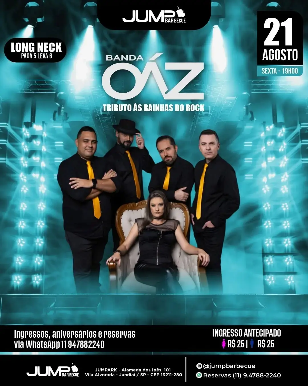 Flyer de Banda Oáz