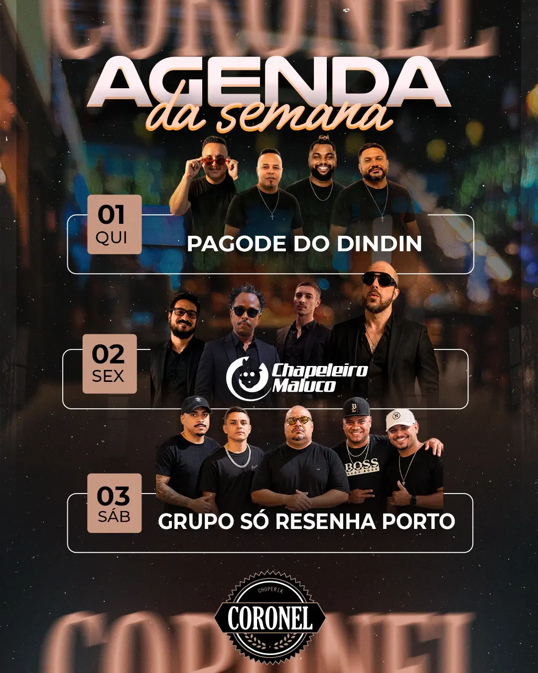 Flyer de So Resenha Porto