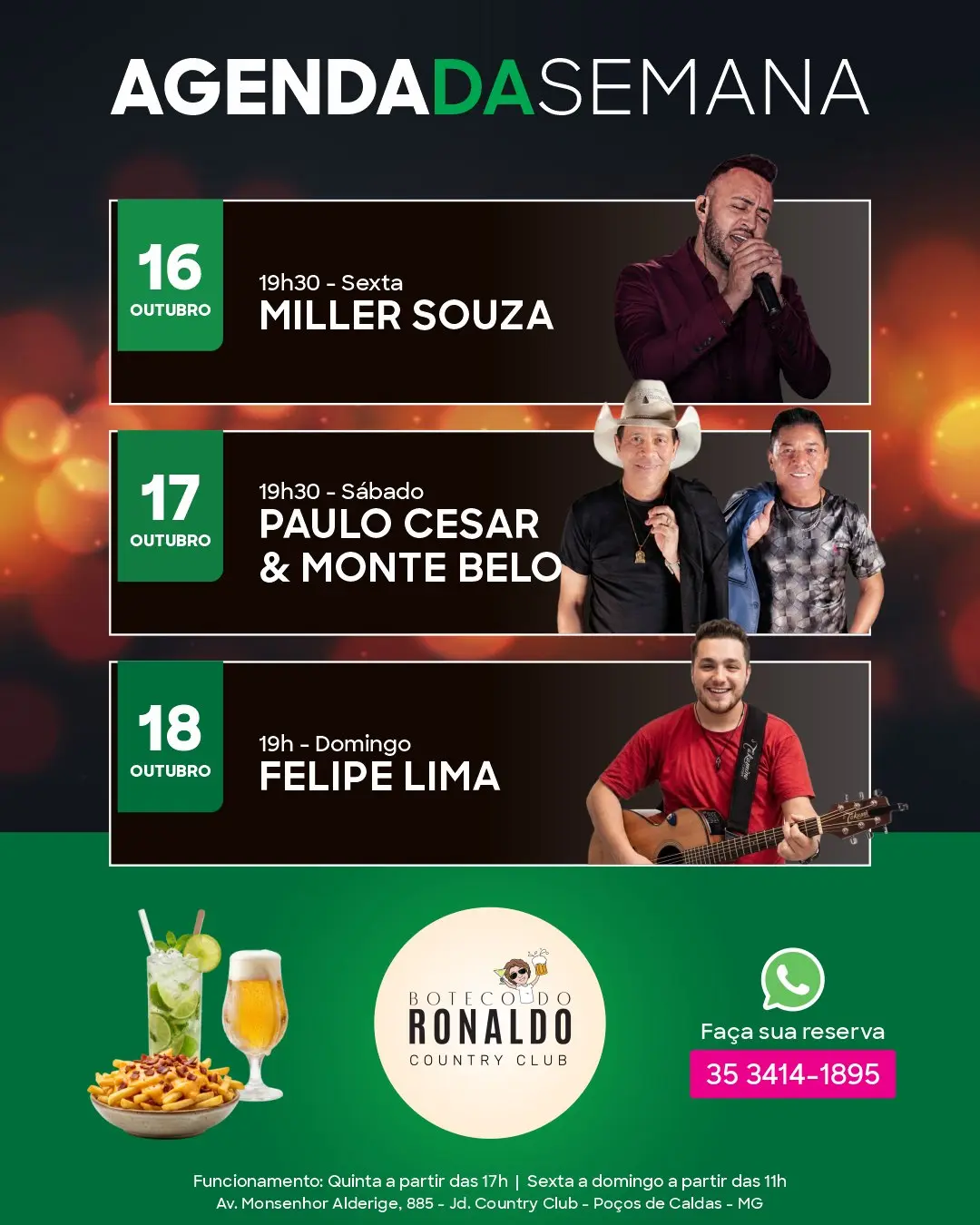 Flyer de Felipe Lima