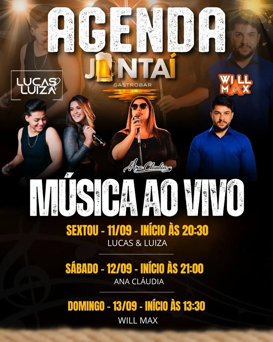 Flyer de Ana Cláudia