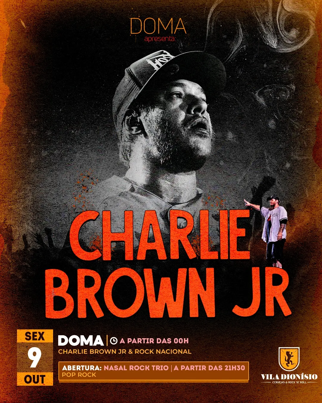 Flyer de Doma, Nasal Rocktrio e Dom
