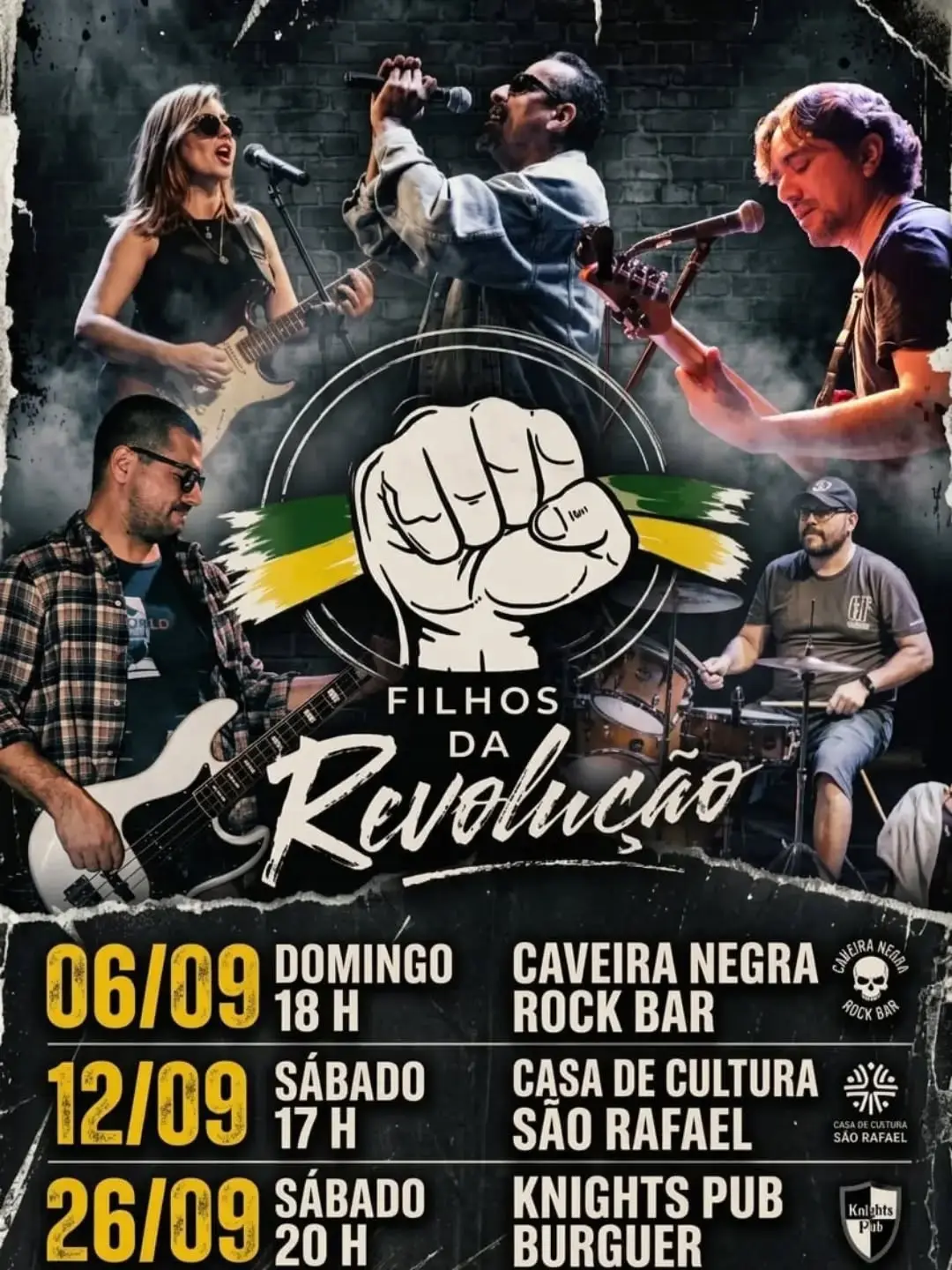 Flyer de Filhos da Revolução e MAV69