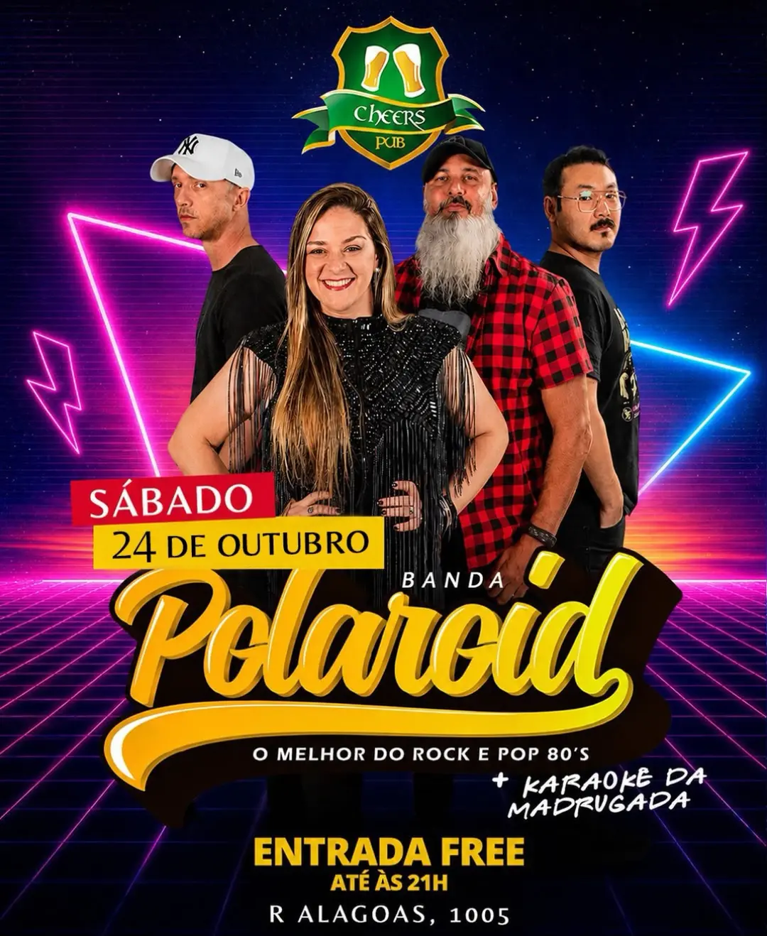 Flyer de Banda Polaroid