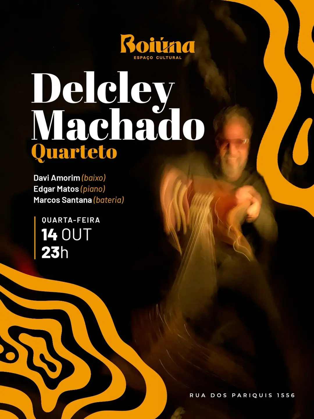 Flyer de Delcley Machado Quarteto