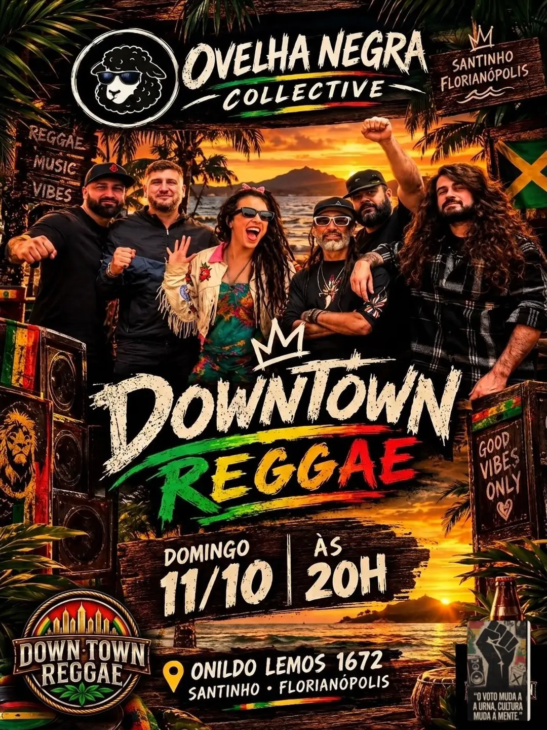 Flyer de Downtown Reggae