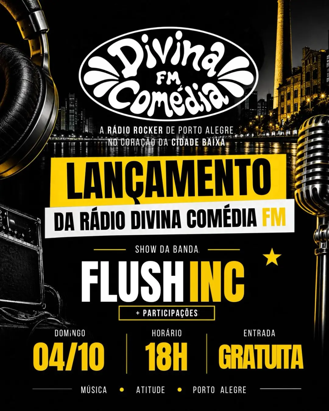 Flyer de Banda Flush Inc. e Flush INC.