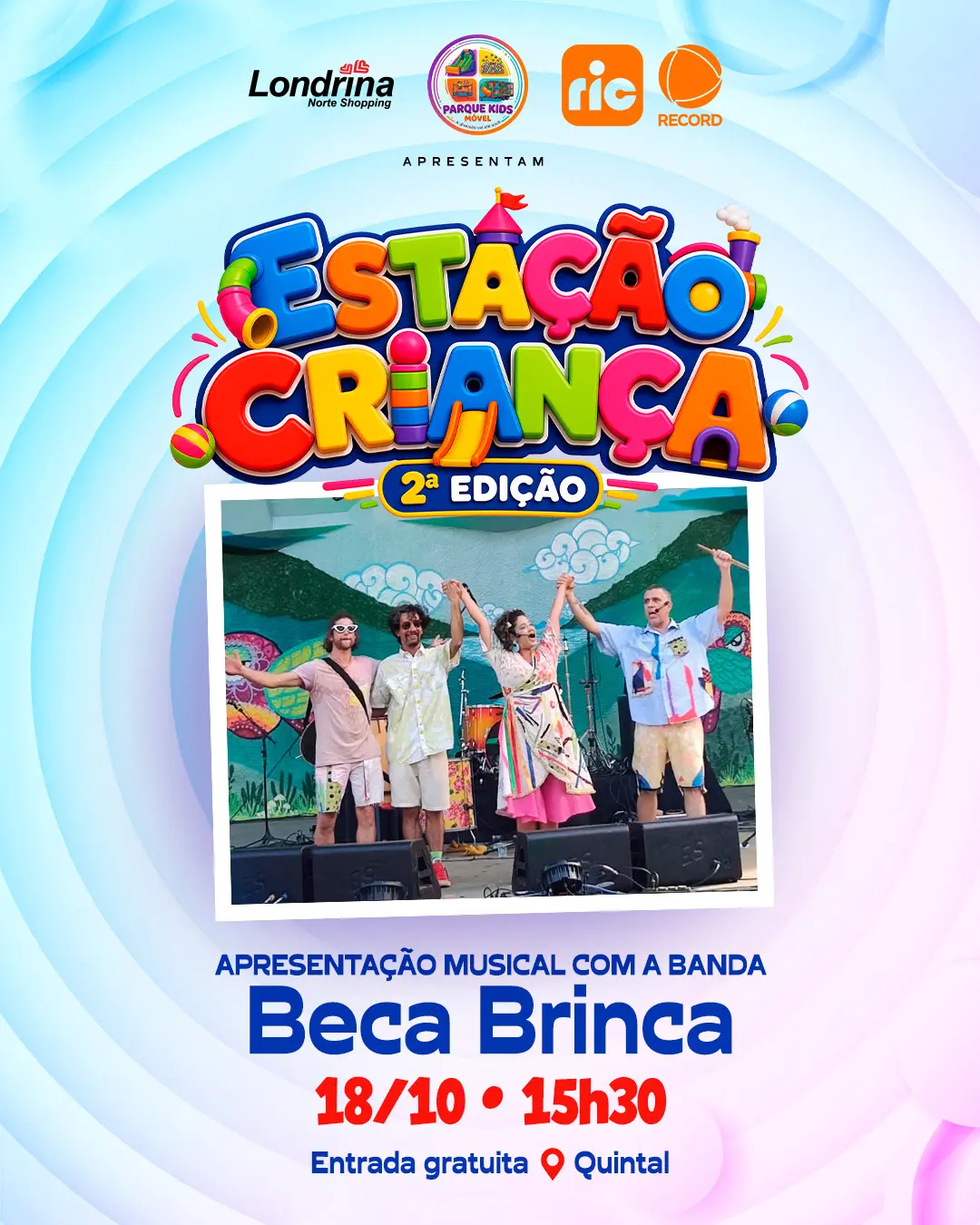Flyer de Banda Beca Brinca