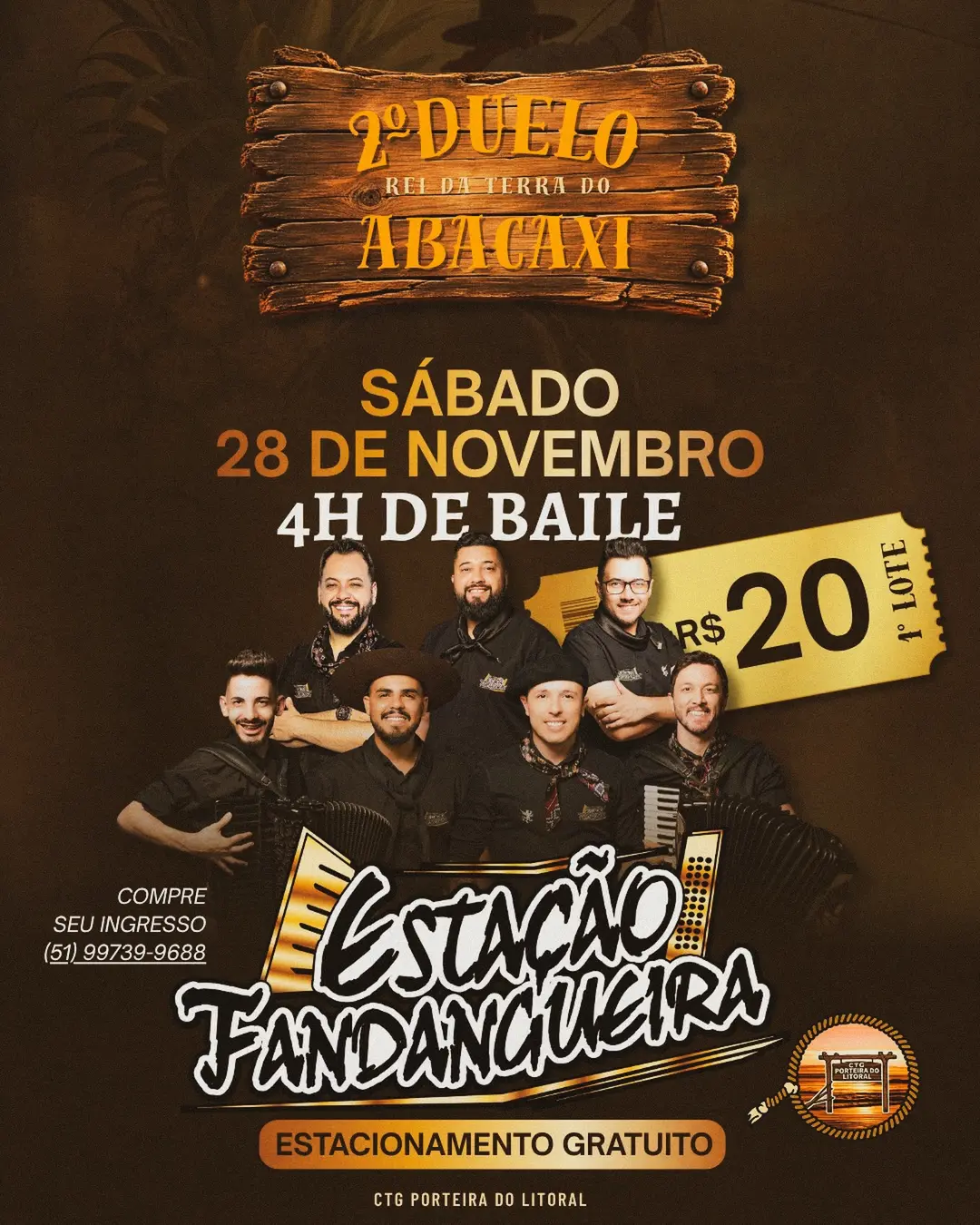 Flyer de Estação Fandangueira