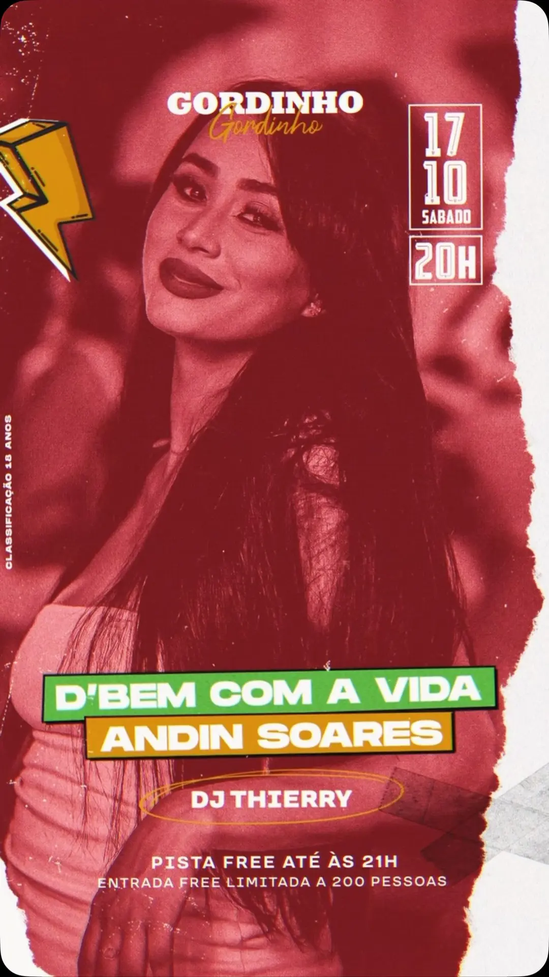 Flyer de Andin, Thierry Oliveira e dbemcomasuanatureza
