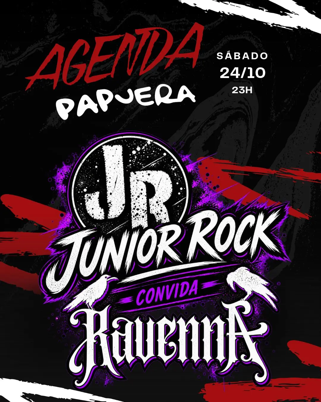 Flyer de Ravenna e Junior Rock