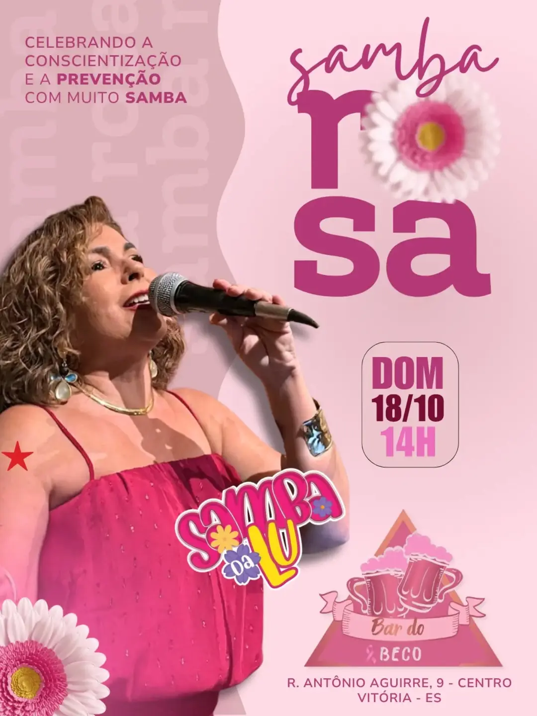 Flyer de Samba da Lu