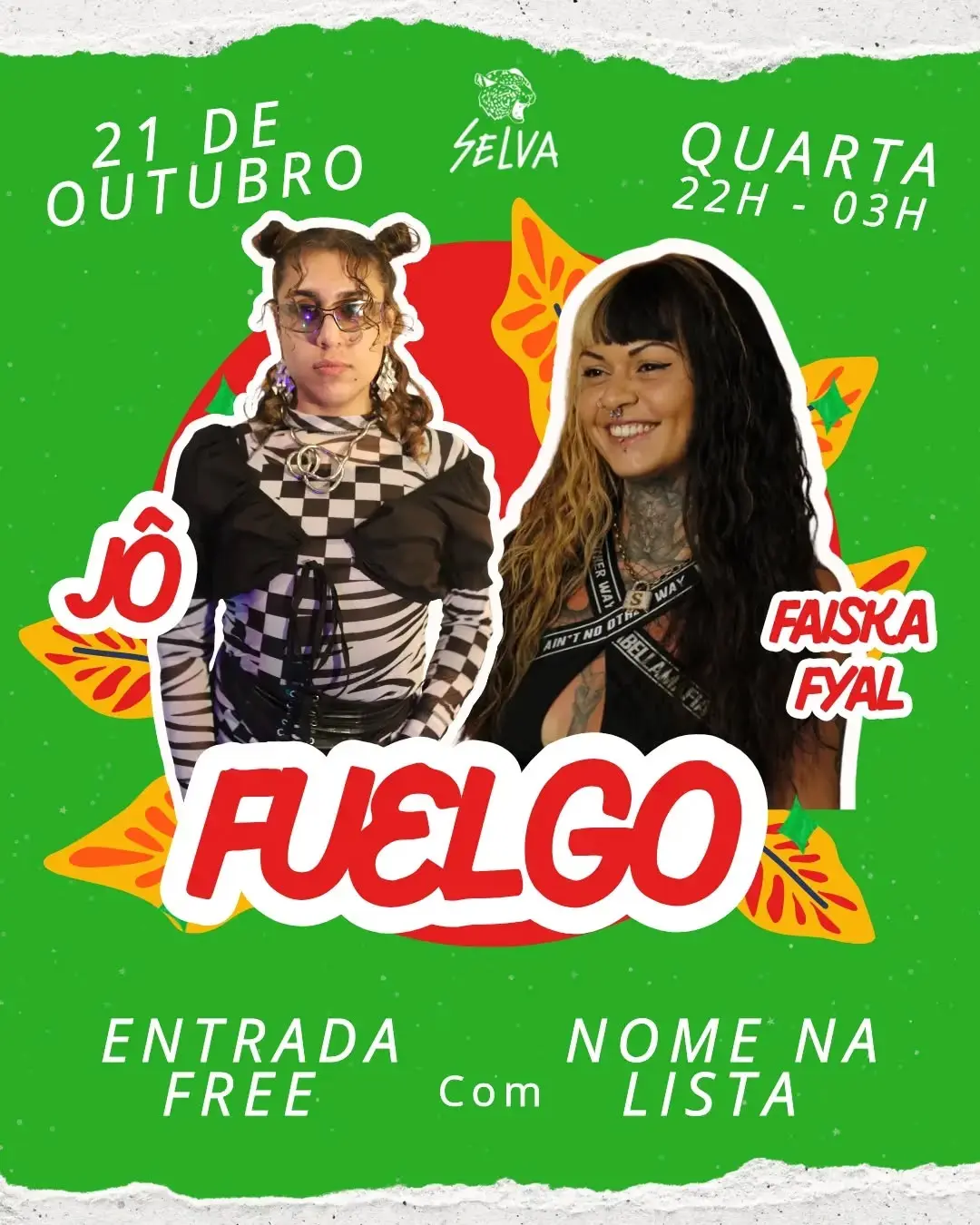 Flyer de Jô e FAYSKA