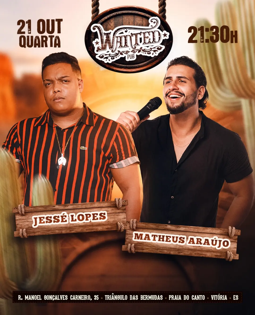 Flyer de Jessé Lopes e Matheus Araújo