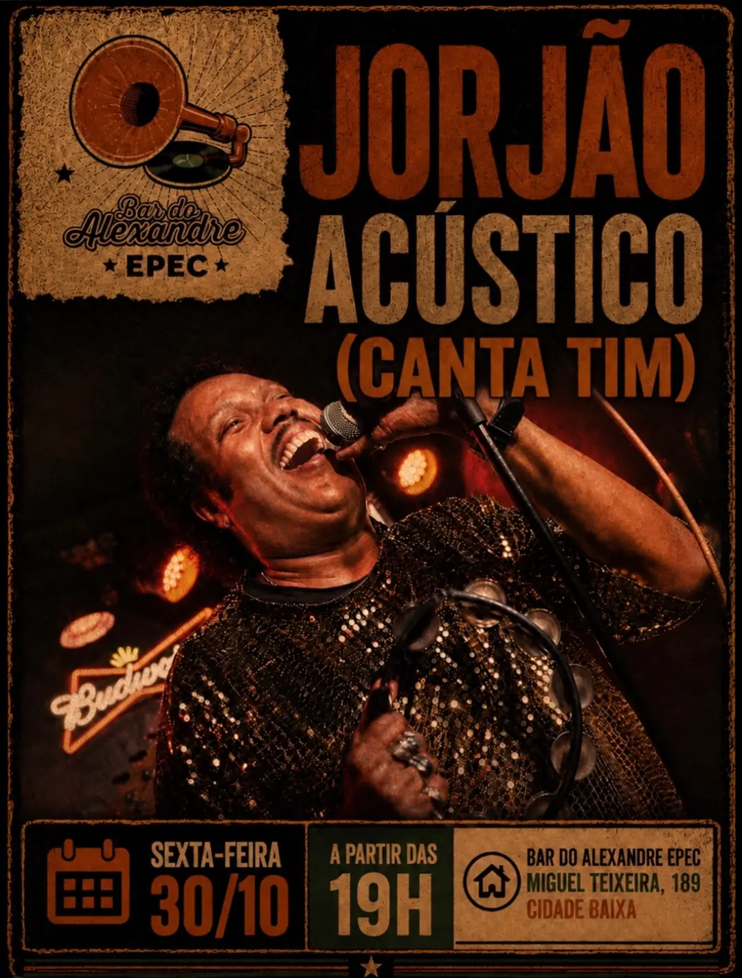 Flyer de Jorjão Acústico