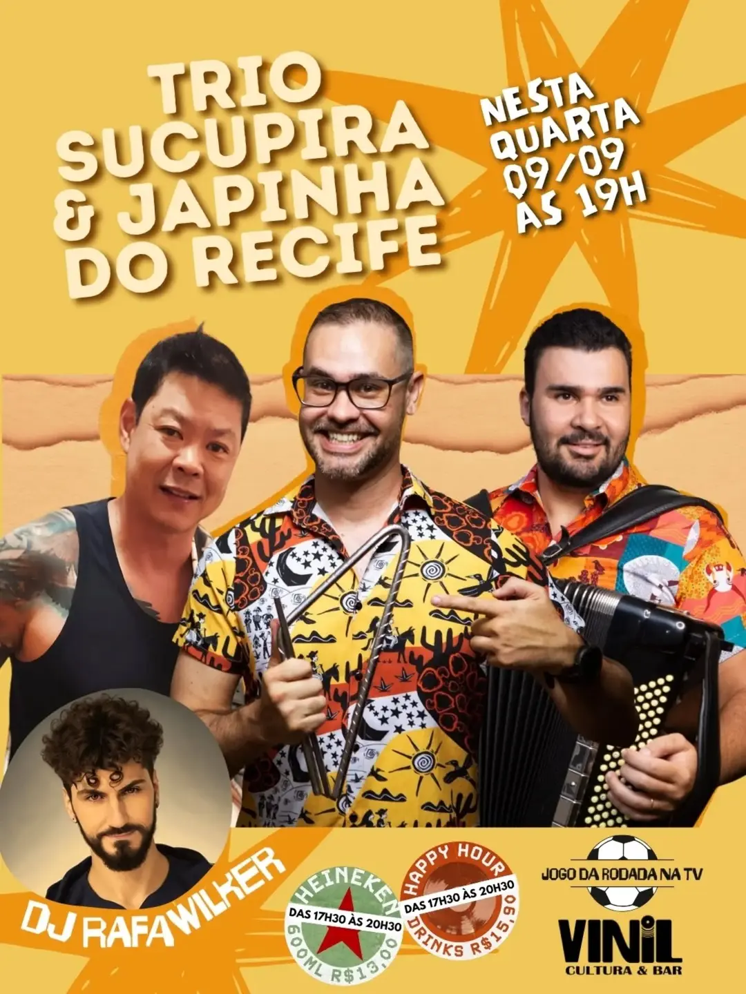 Flyer de Trio Sucupira • Pé-de-Serra e mais 2 artistas