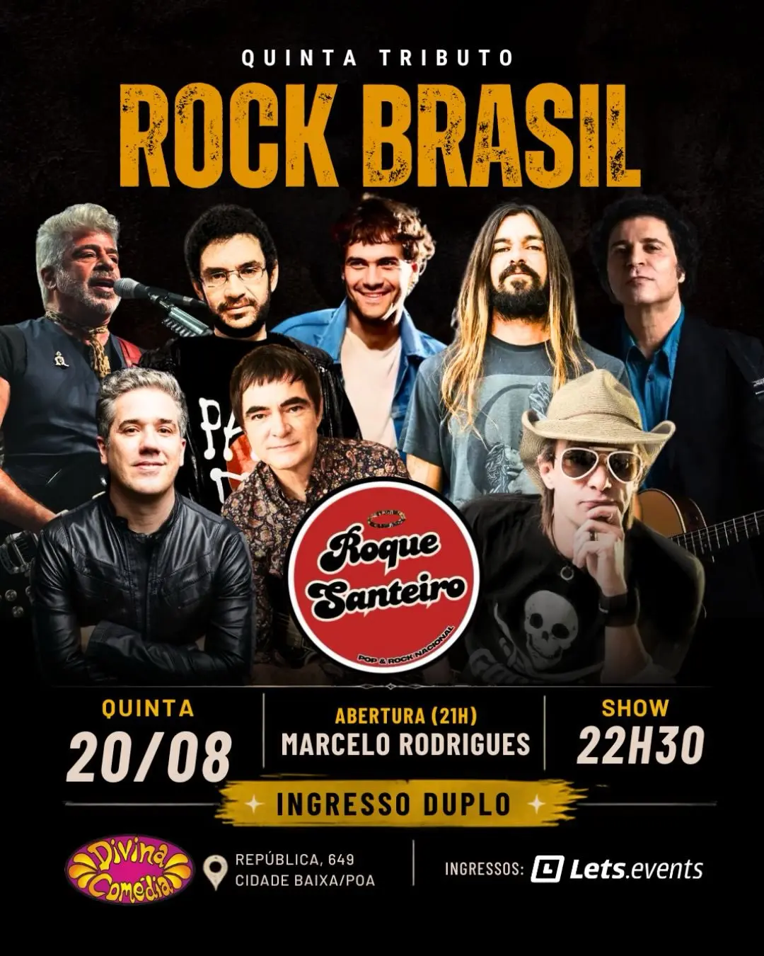 Flyer de Banda Roque Santeiro