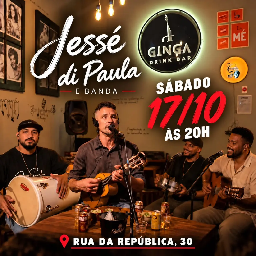 Flyer de Jesse Di Paula e Banda