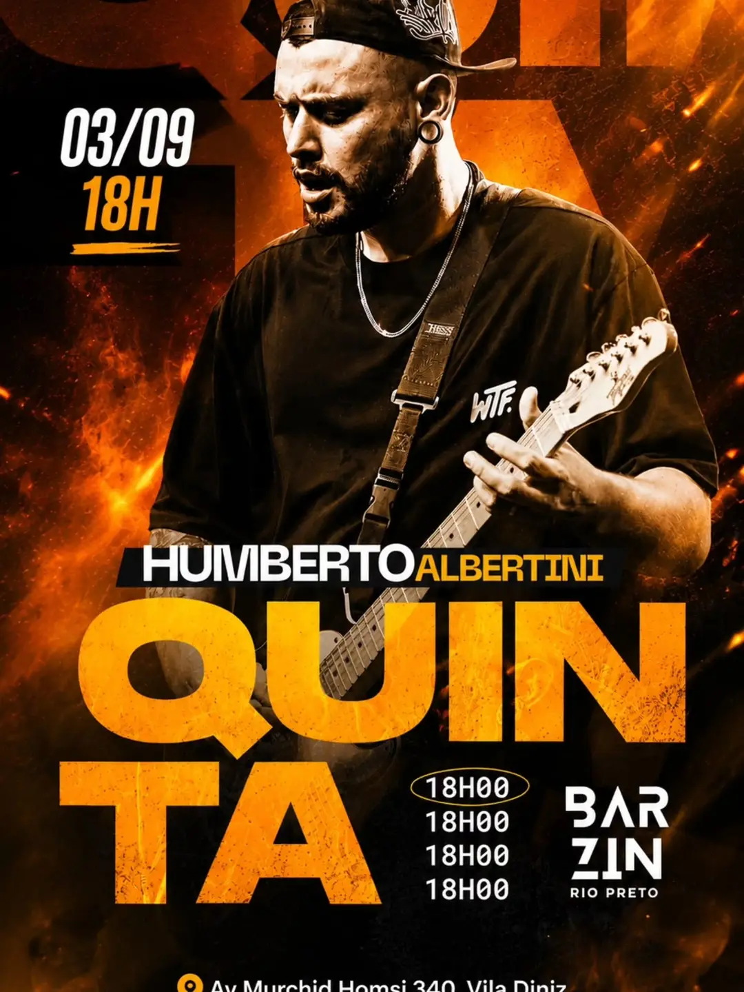 Flyer de Humberto Albertini