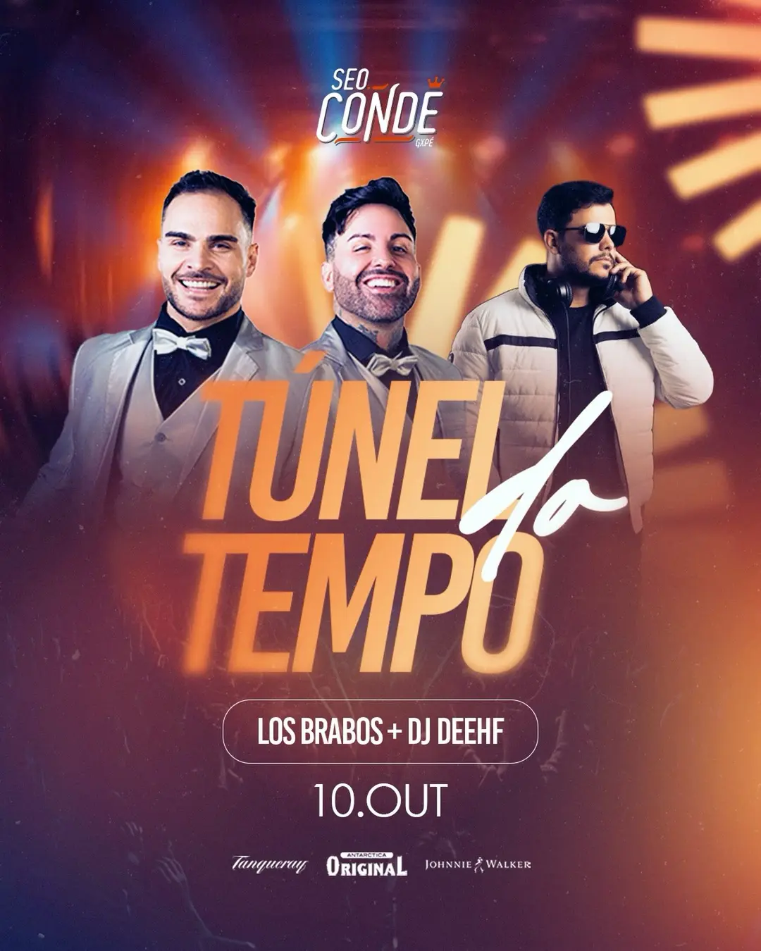 Flyer de Los Brabos e DJ Deehf