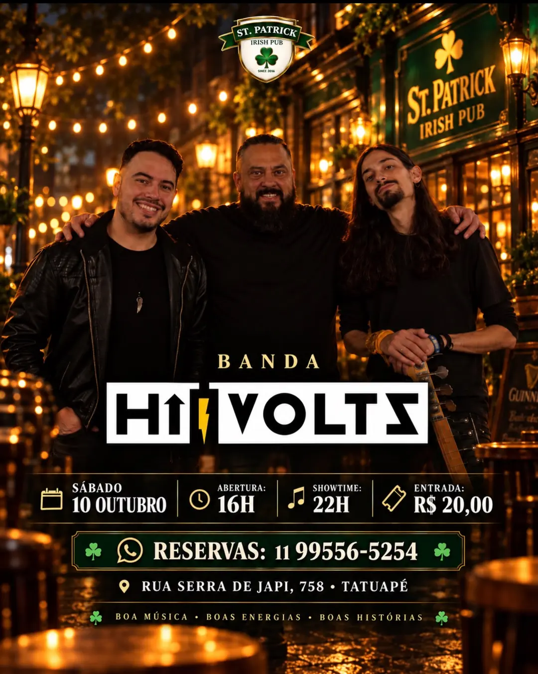Flyer de Banda Hi Volts