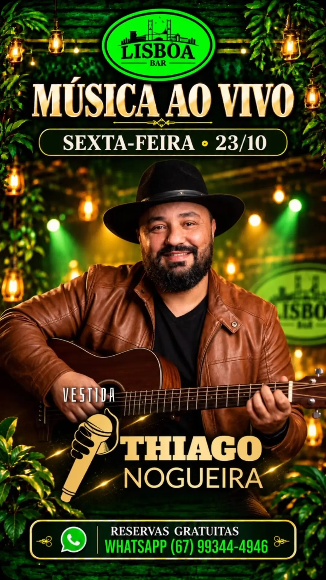 Flyer de Thiago Nogueira