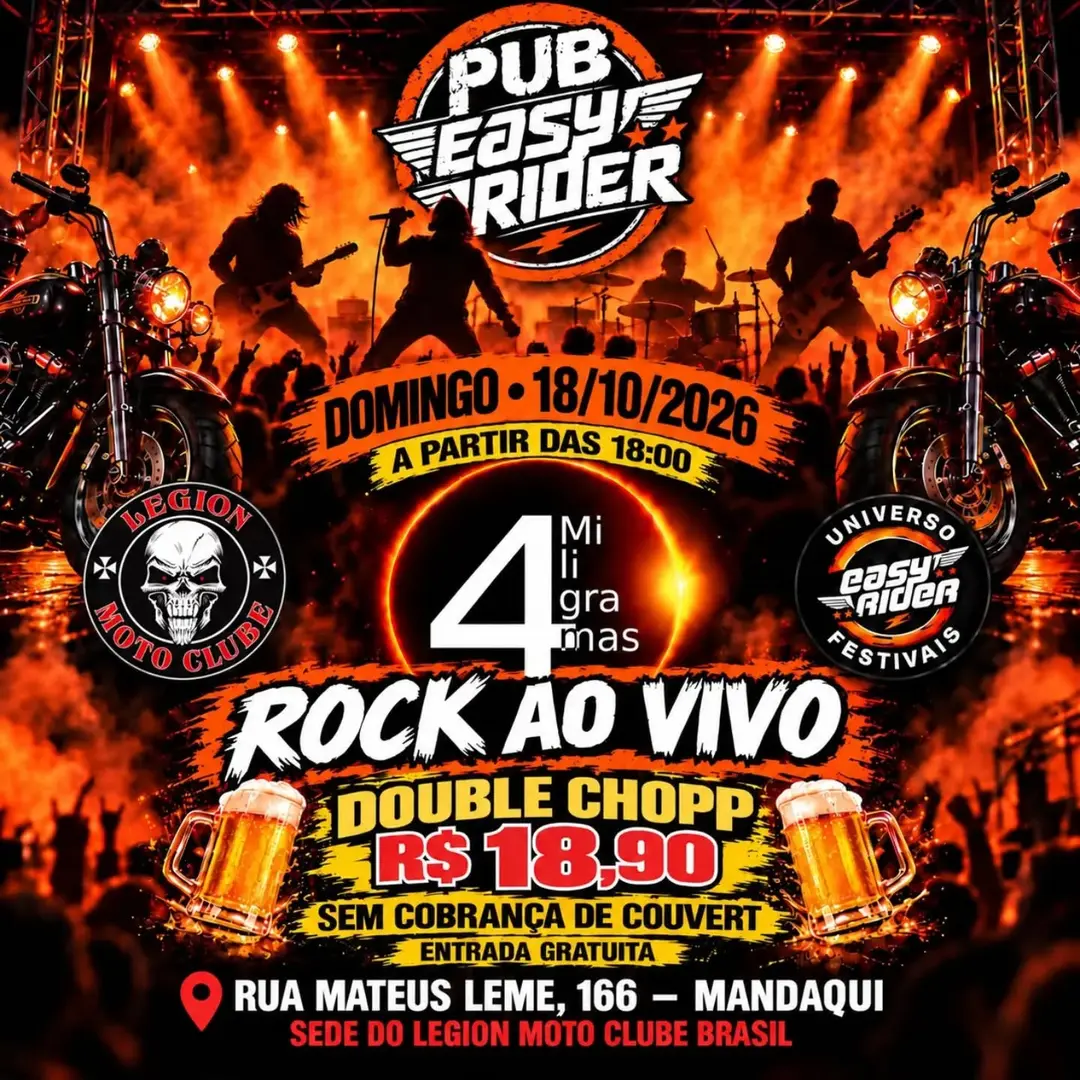 Flyer de Quatro Miligramas