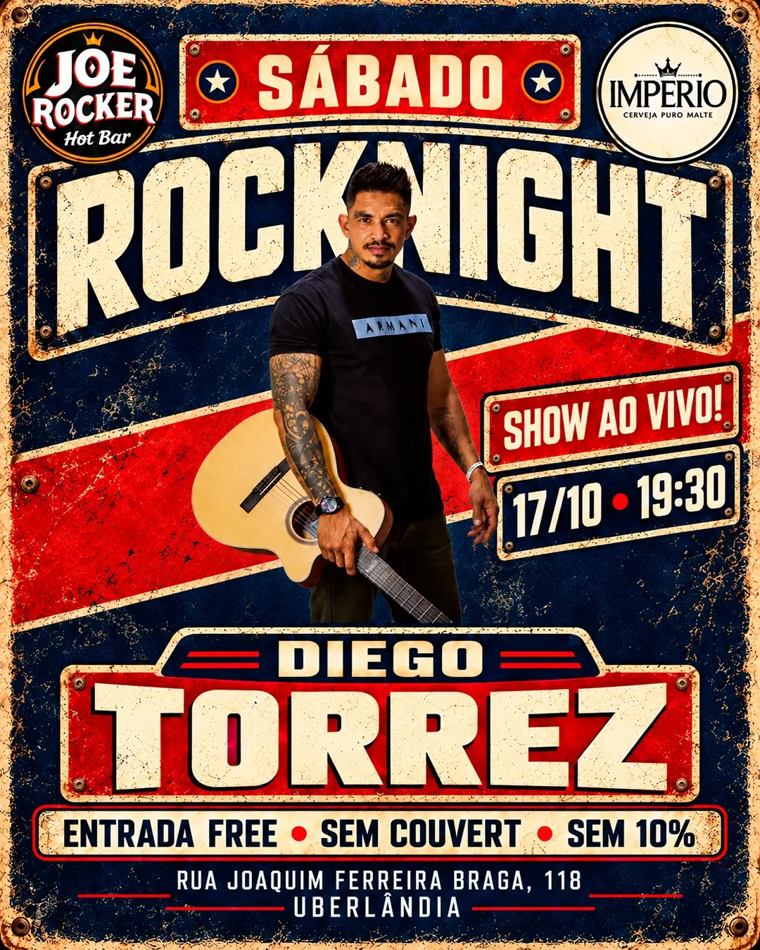 Flyer de Diego Torrez