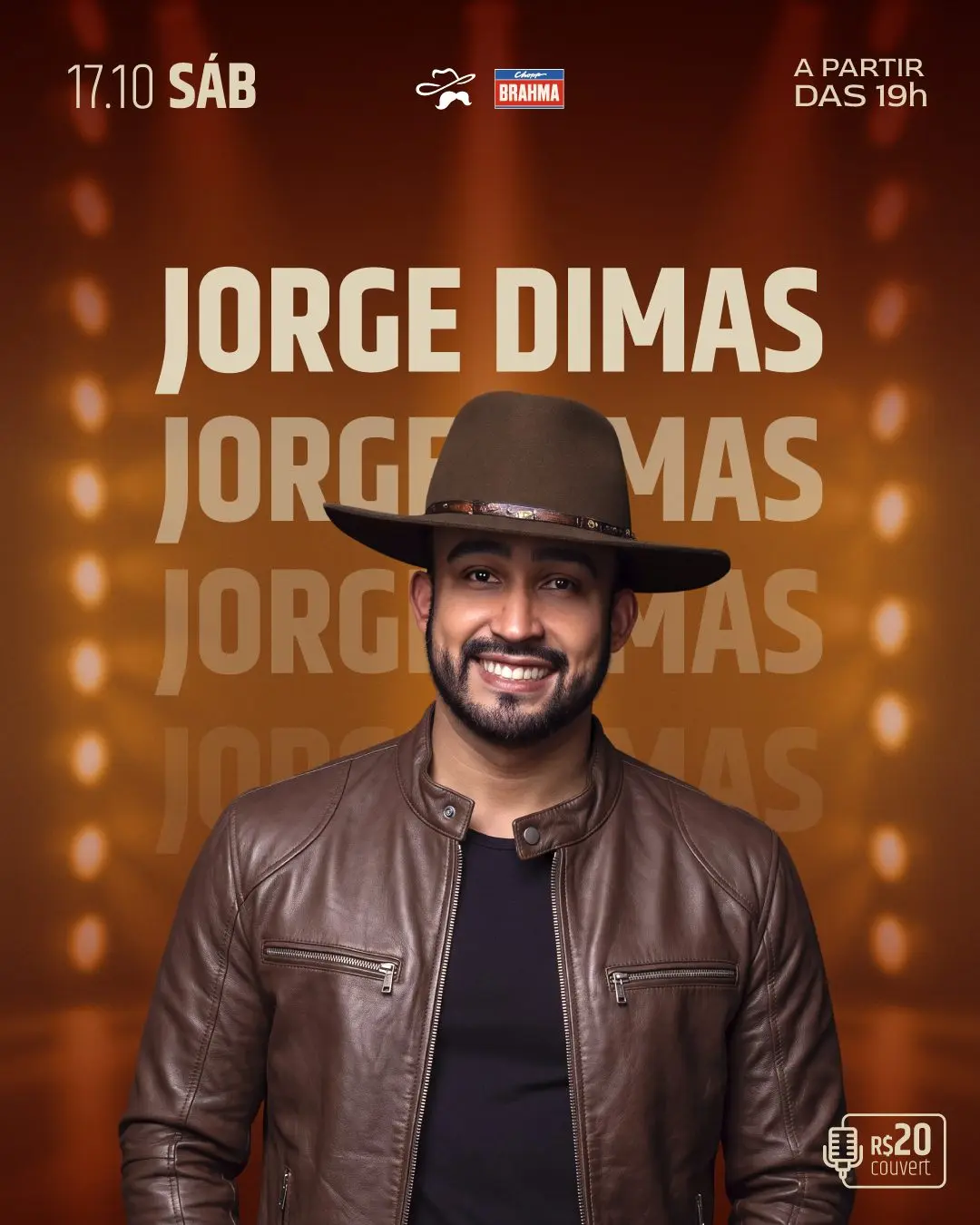 Flyer de Jorge Dimas