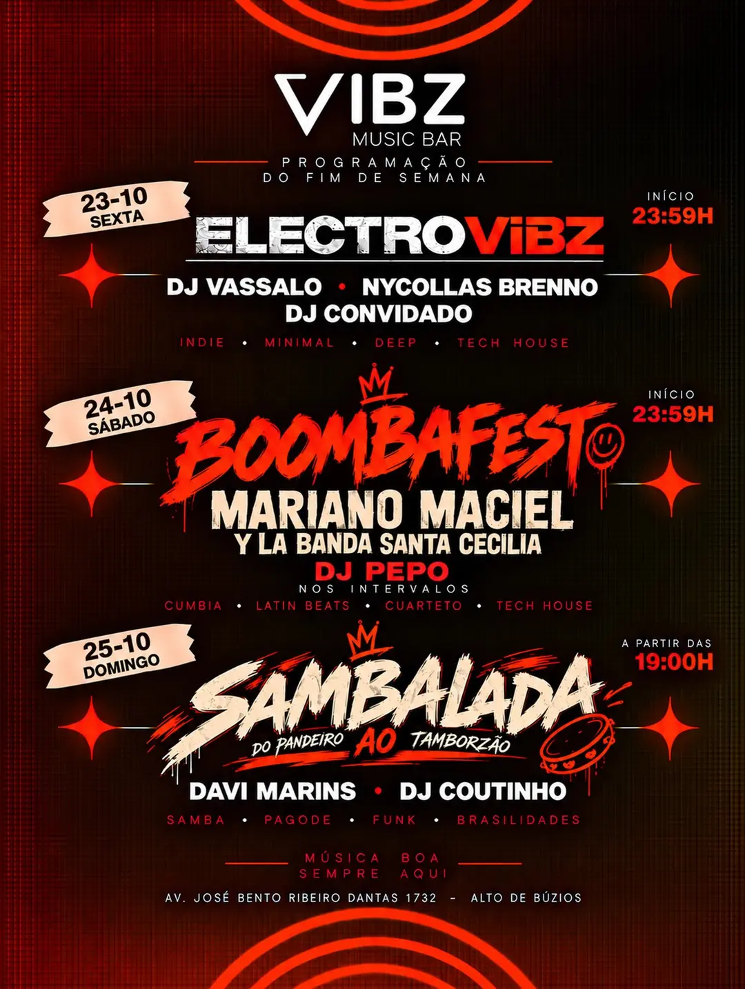 Flyer de DJ Vassalo e Nycollas Brenno