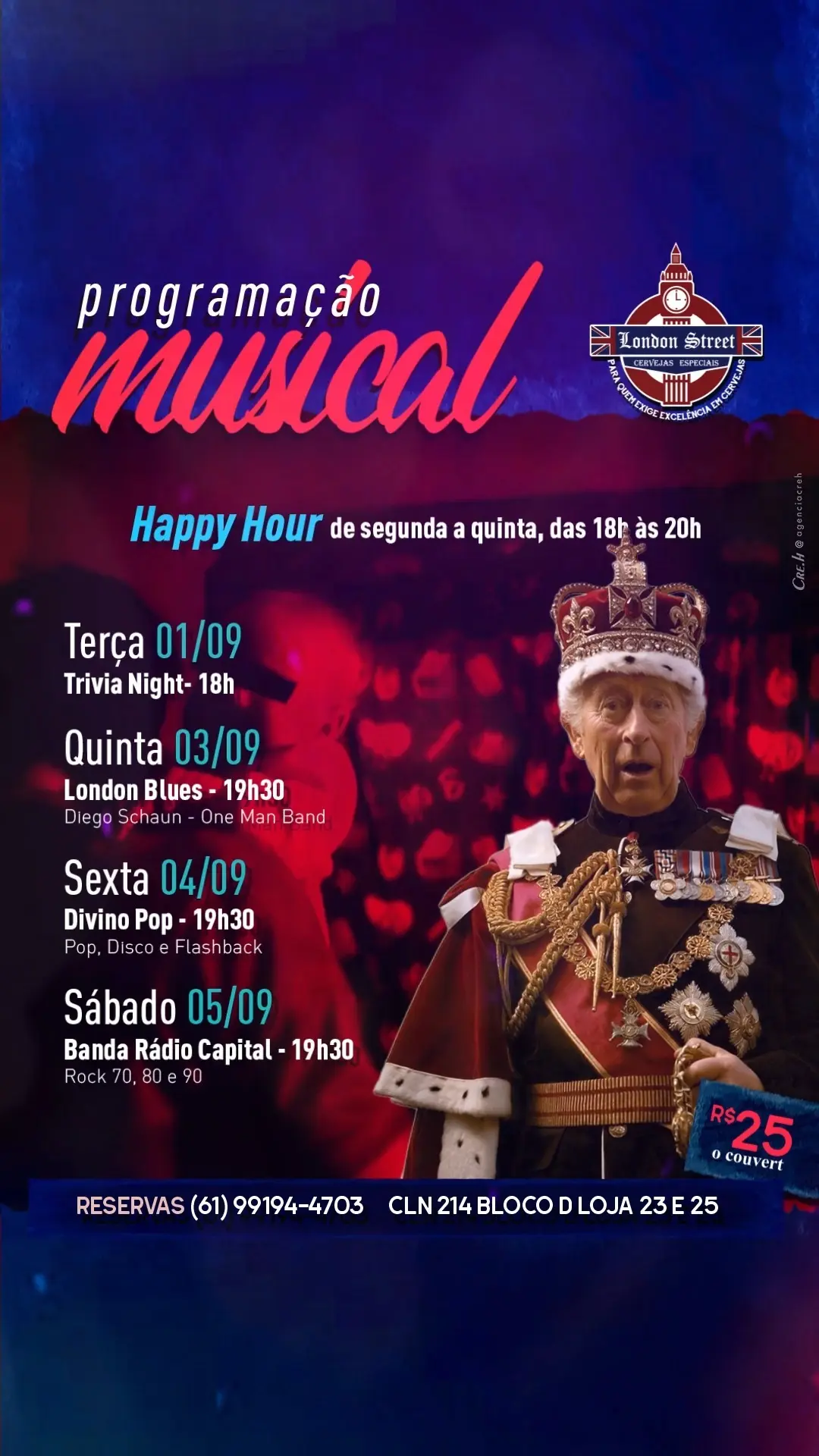 Flyer de Banda Rádio Capital