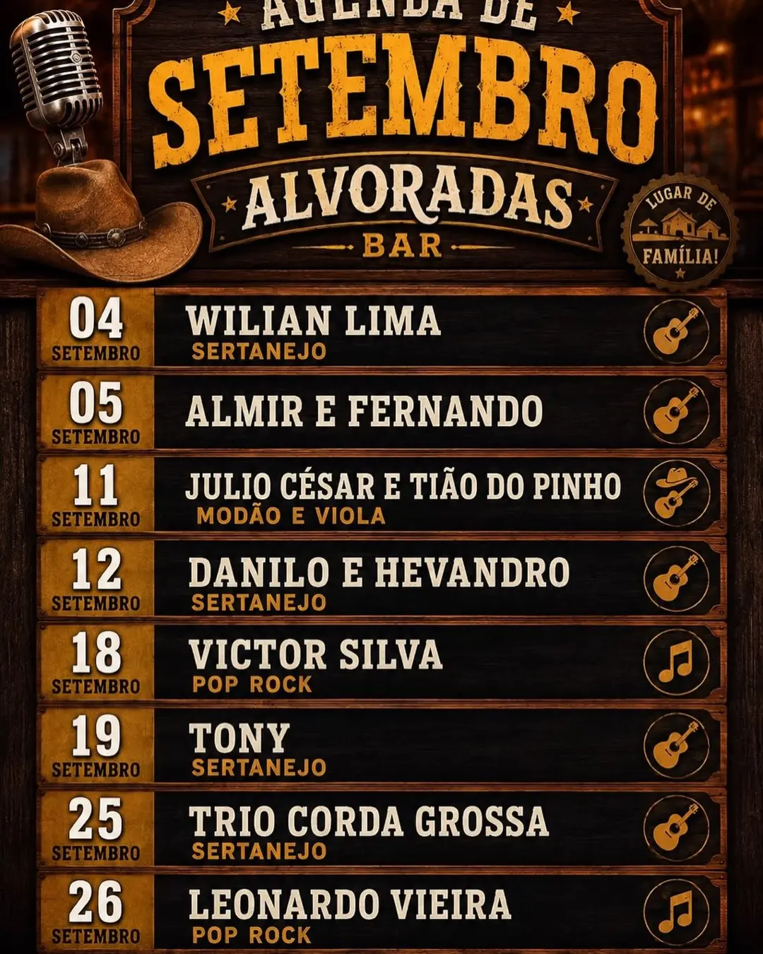 Flyer de Wilian Lima