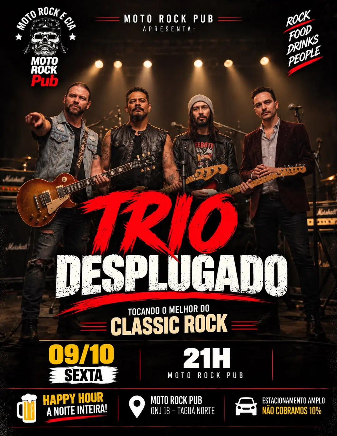 Flyer de Trio +1 Desplugado