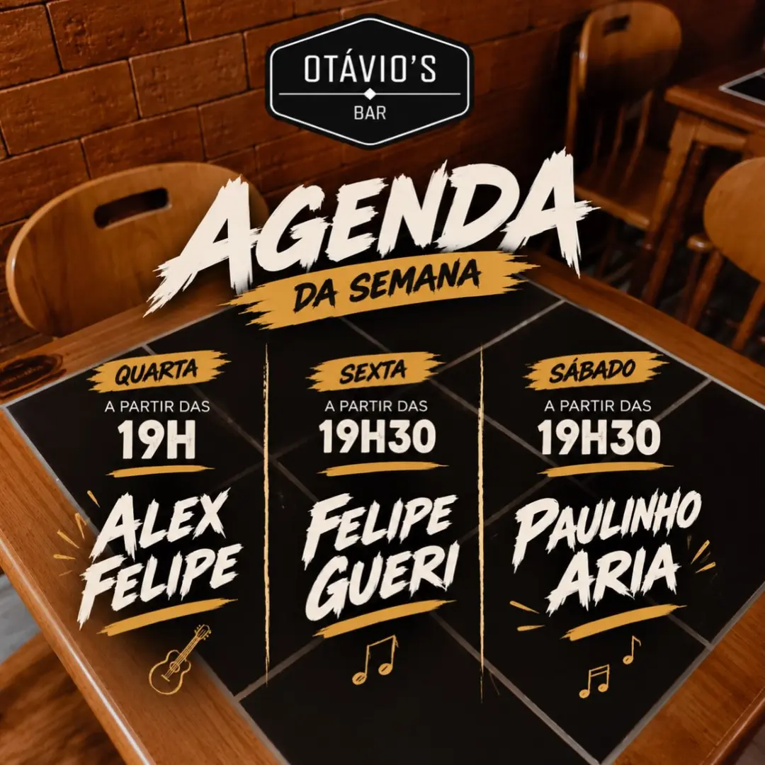 Flyer de Paulinho Aria