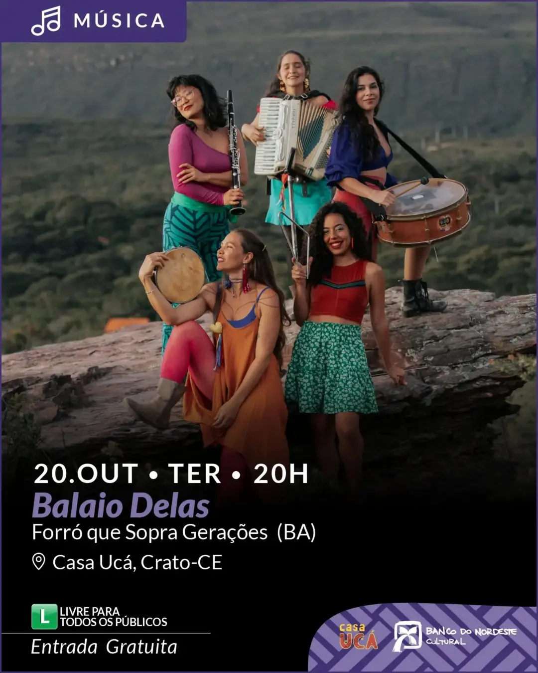 Flyer de Balaio Delas