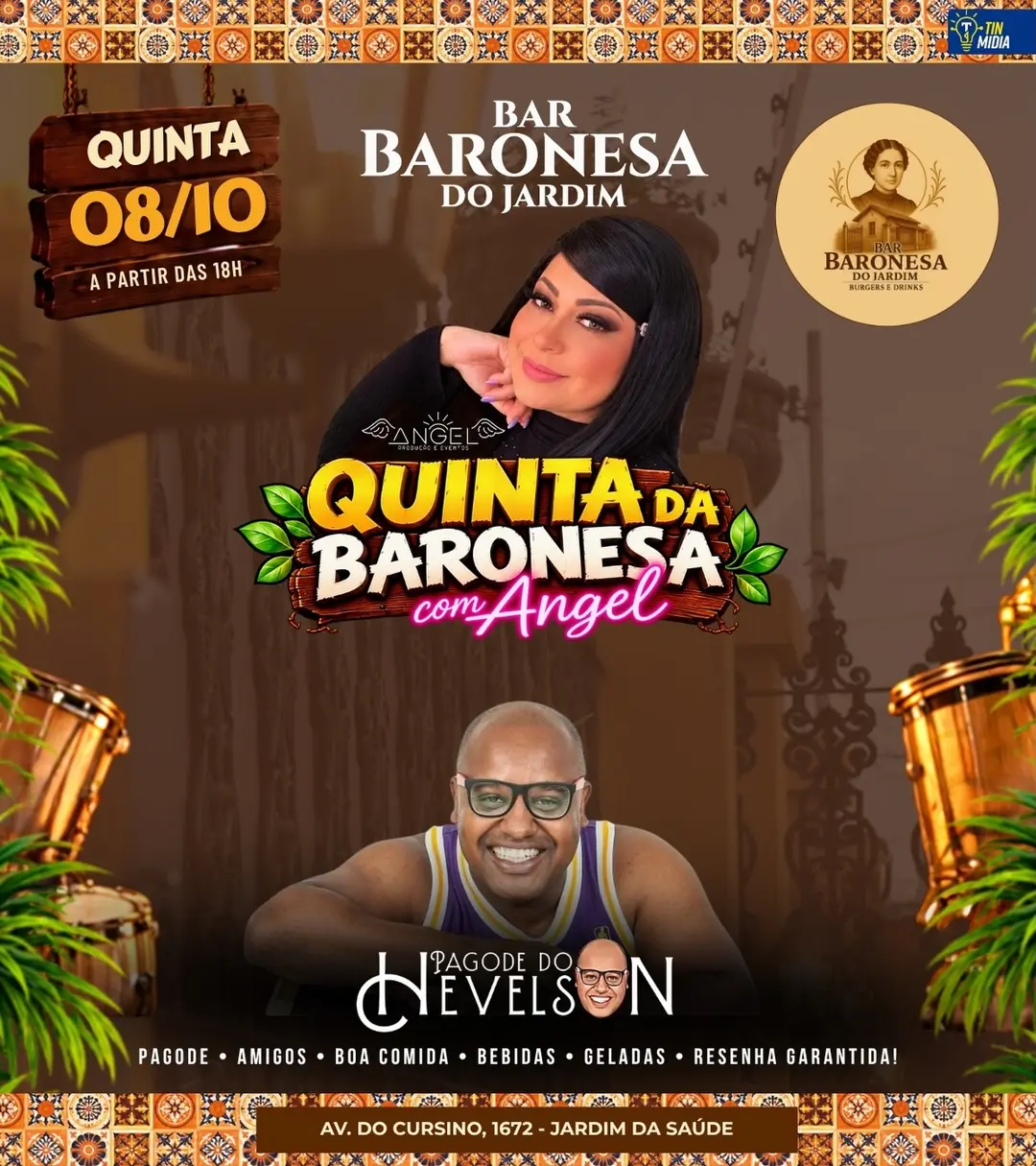 Flyer de Angel, Pagode do Hevelson e Pagode do Nevelson