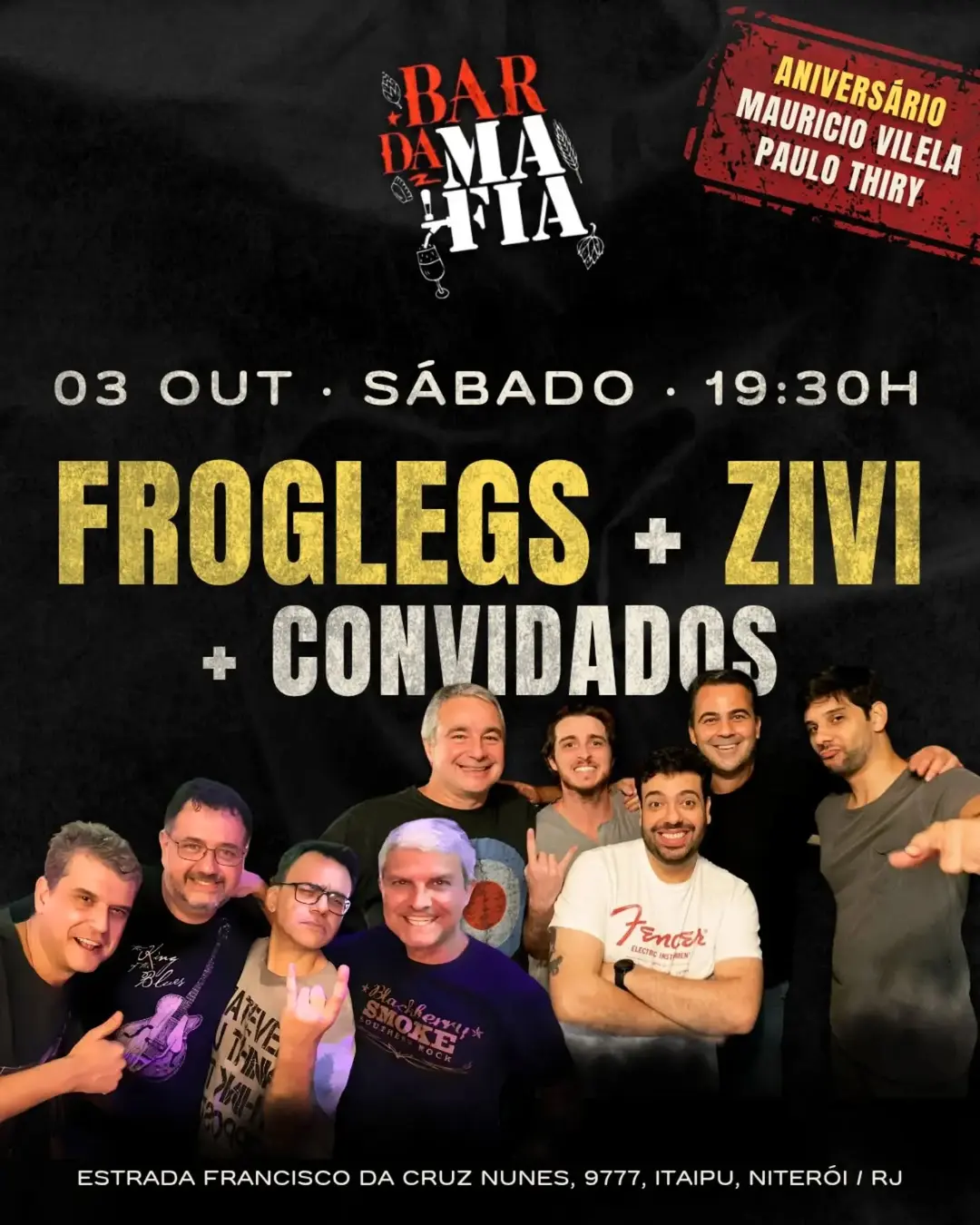 Flyer de Zivi e Froglegs