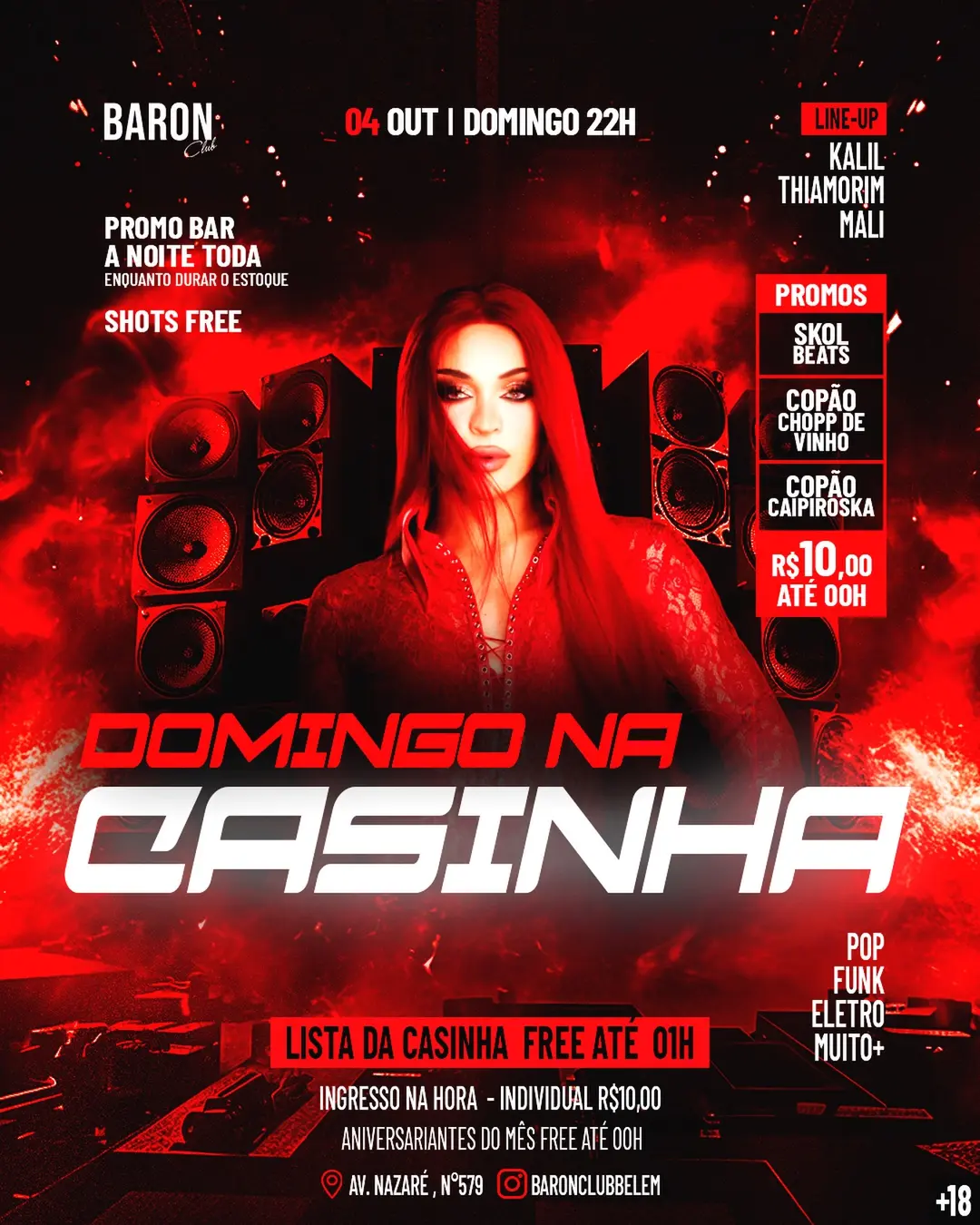 Flyer de DJ Kalil, Mali DJ e Thiamorim
