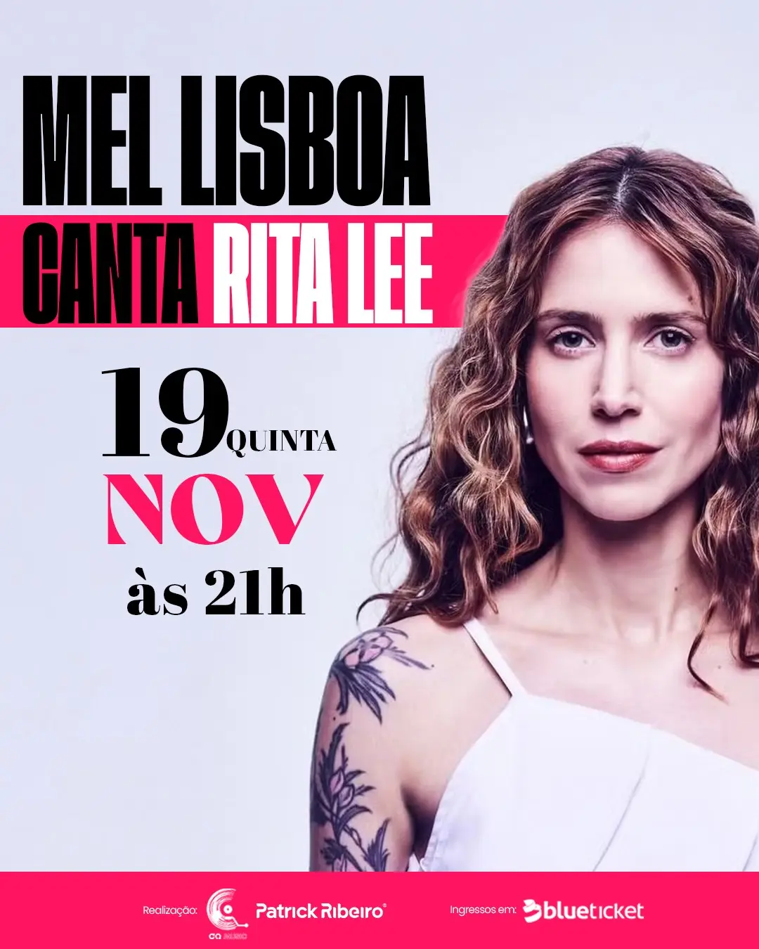 Flyer de Mel Lisboa